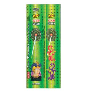 12CM GREEN SPARKLERS
